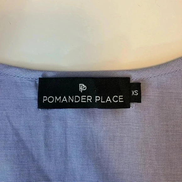 Pomander Place blue long sleeve mini dress size xs - Picture 5 of 7